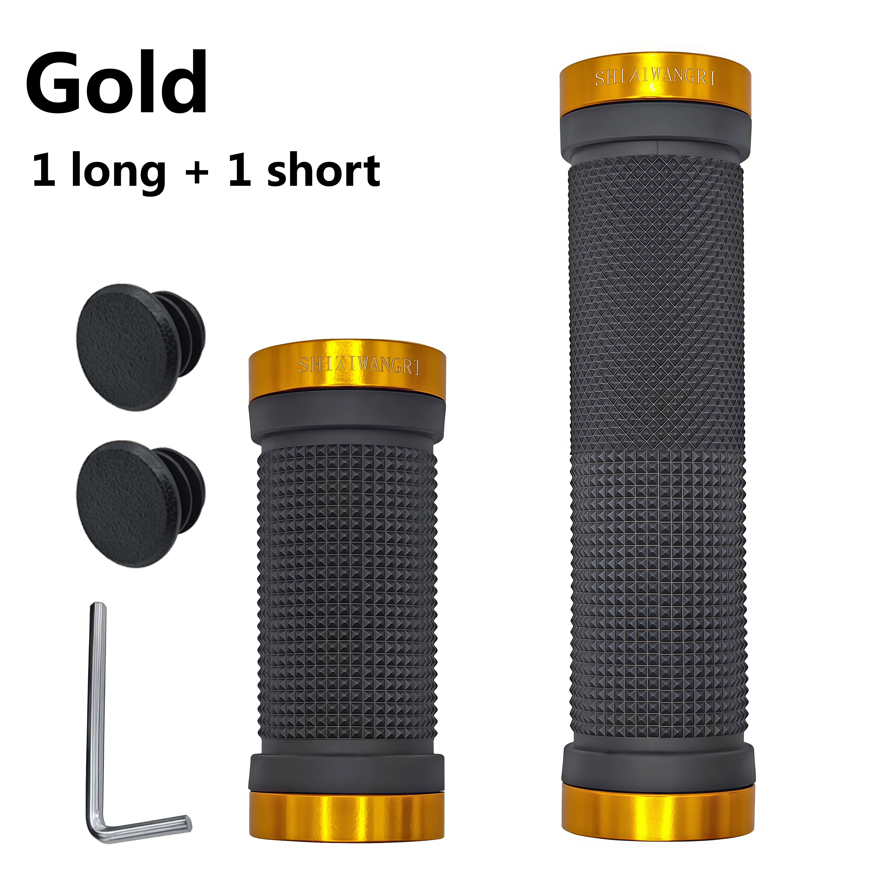 SHIZIWANGRI MTB Grips 80mm/129mm High Quality Rubber Bicycle Handlebar Anti-Skid Cover Rubber Bike Gloves Turn Handle