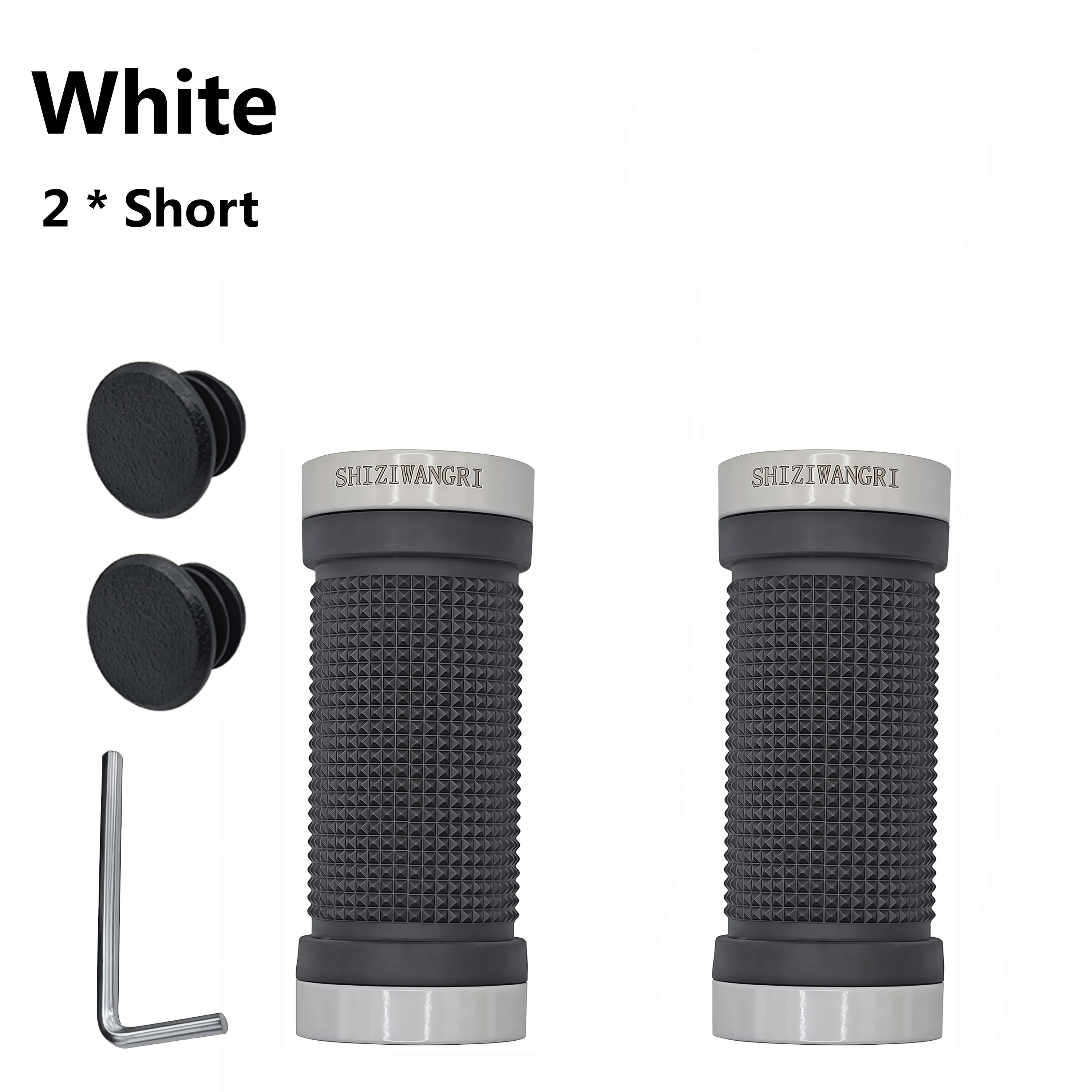 SHIZIWANGRI MTB Grips 80mm/129mm High Quality Rubber Bicycle Handlebar Anti-Skid Cover Rubber Bike Gloves Turn Handle