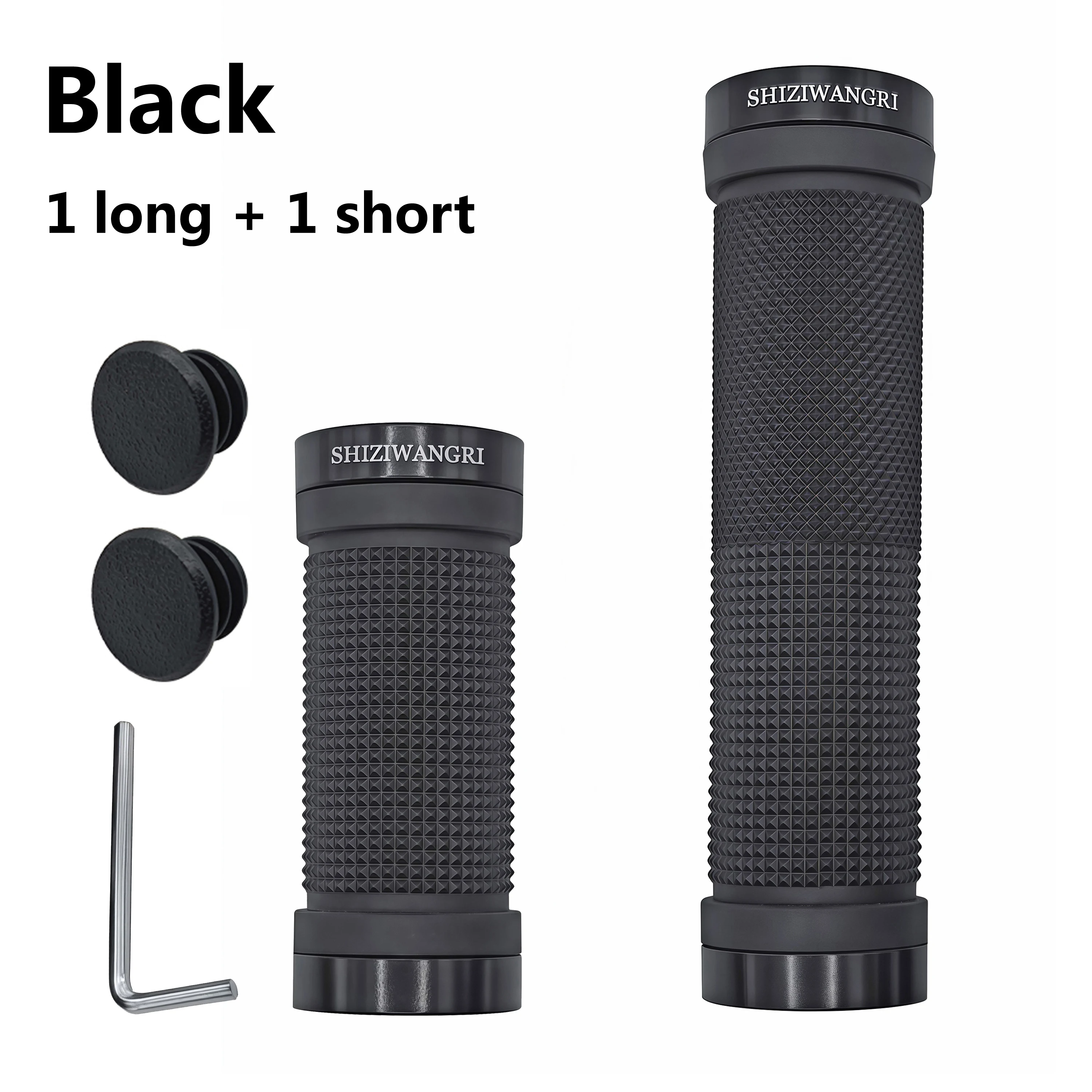 SHIZIWANGRI MTB Grips 80mm/129mm High Quality Rubber Bicycle Handlebar Anti-Skid Cover Rubber Bike Gloves Turn Handle