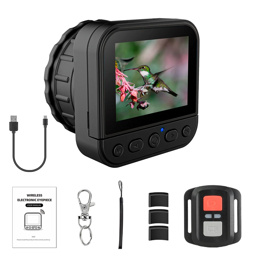 New 2.4G WIFI Electronic Eyepiece 64MP 4K HD 16X Digital Astronomical Telescope Eyepiece Electronic Camera Screen