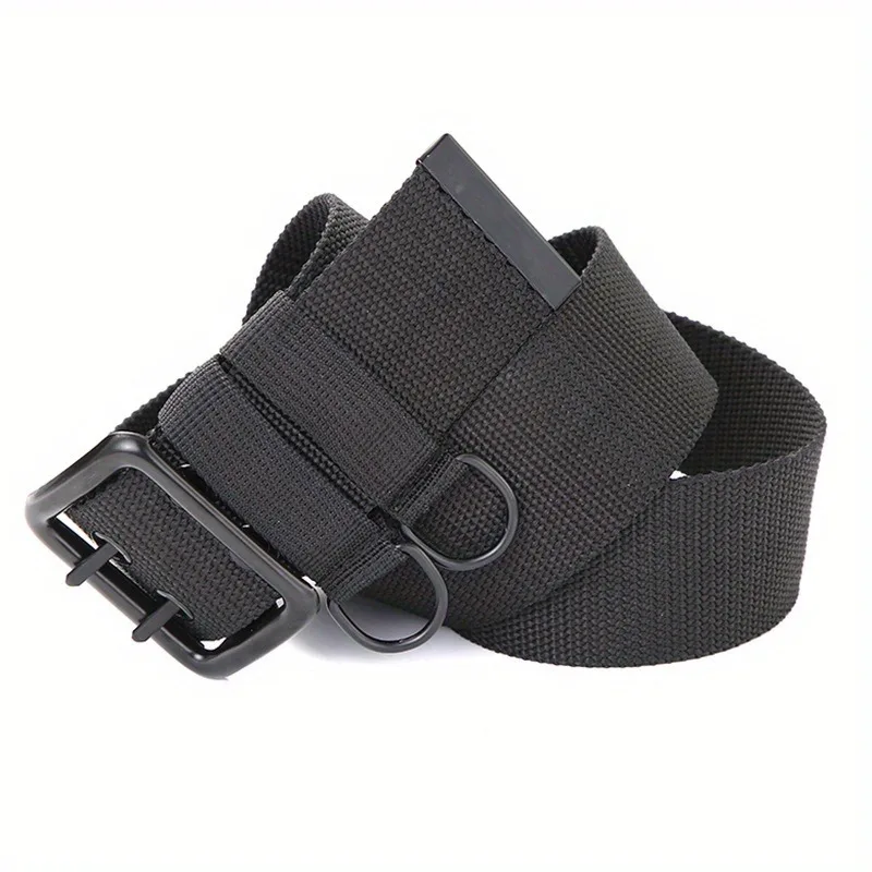 New Wide Double - Layer Canvas Tactical Belt for Men | Outdoor & Casual | All - Size Available | Heavy - Duty for Big and Tall