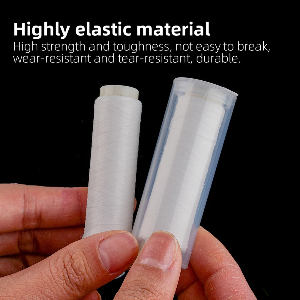 Sea fishing bait elastic thread, invisible nylon bait protection thread, bait thread, size 1#2#3#4#5#7#, with barreled high-stre