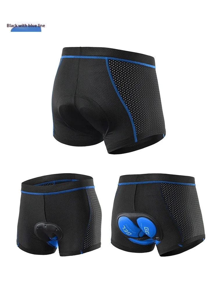 OFFBONDAGE Cycling Shorts Men Breathable Mesh Cycling Underwear 5D Gel Pad Shockproof MTB Bike Shorts Cycling Clothes