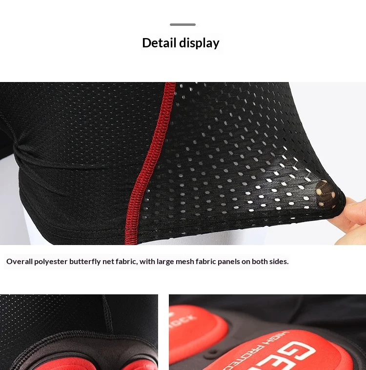 OFFBONDAGE Cycling Shorts Men Breathable Mesh Cycling Underwear 5D Gel Pad Shockproof MTB Bike Shorts Cycling Clothes
