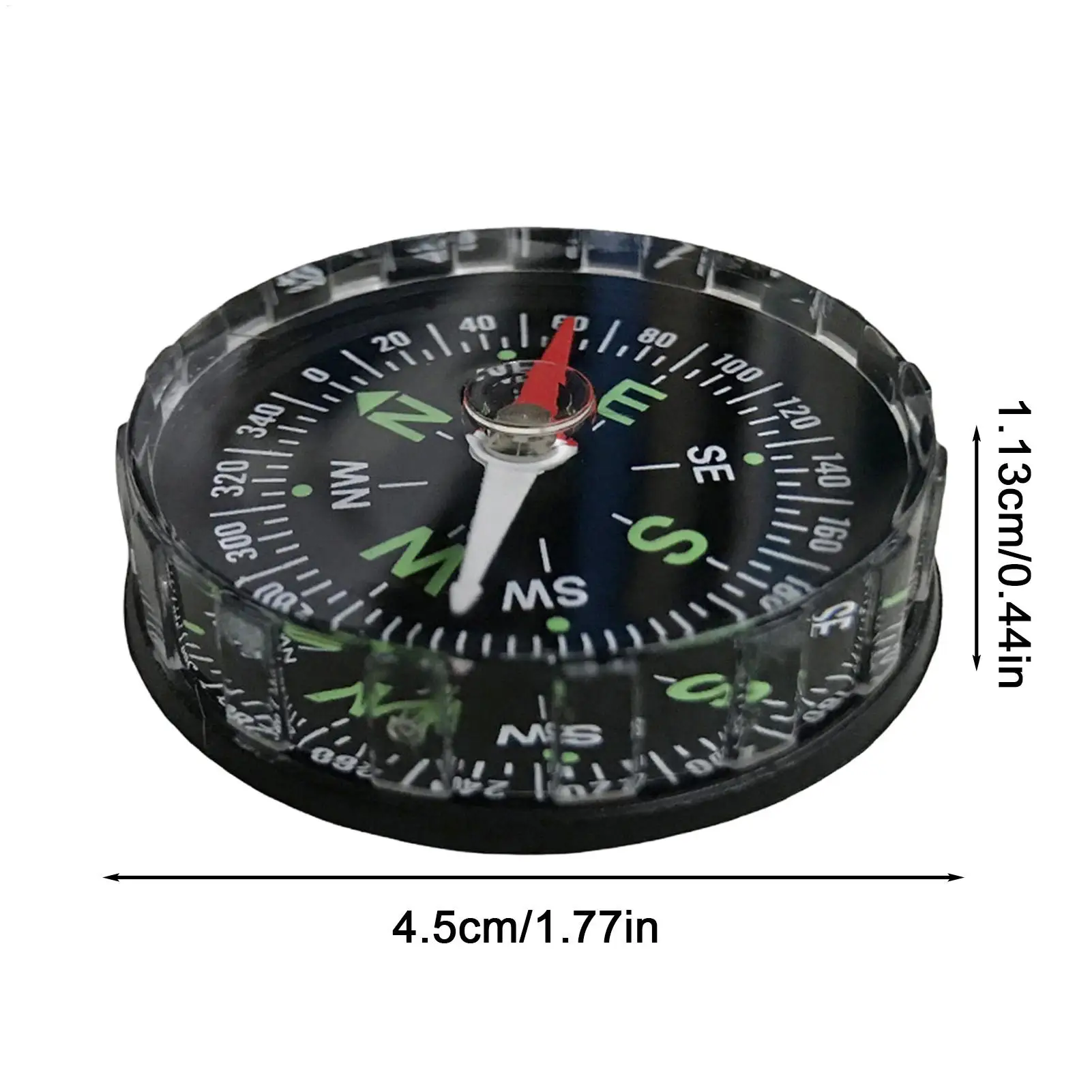 Compass Camping Waterproof Multifunctional Sighting Navigation Compass for Survival Traveling Mountaineering Boating Outdoor