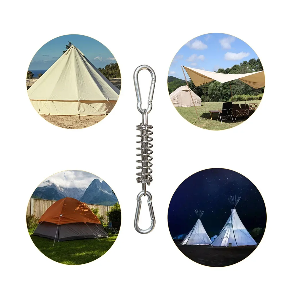 Tent Wind Rope Spring Buckle, Shelter Sunshade Trap Cloth Fixed Elastic Hook, High Strength Drawstring Buckle For Canopy Tent