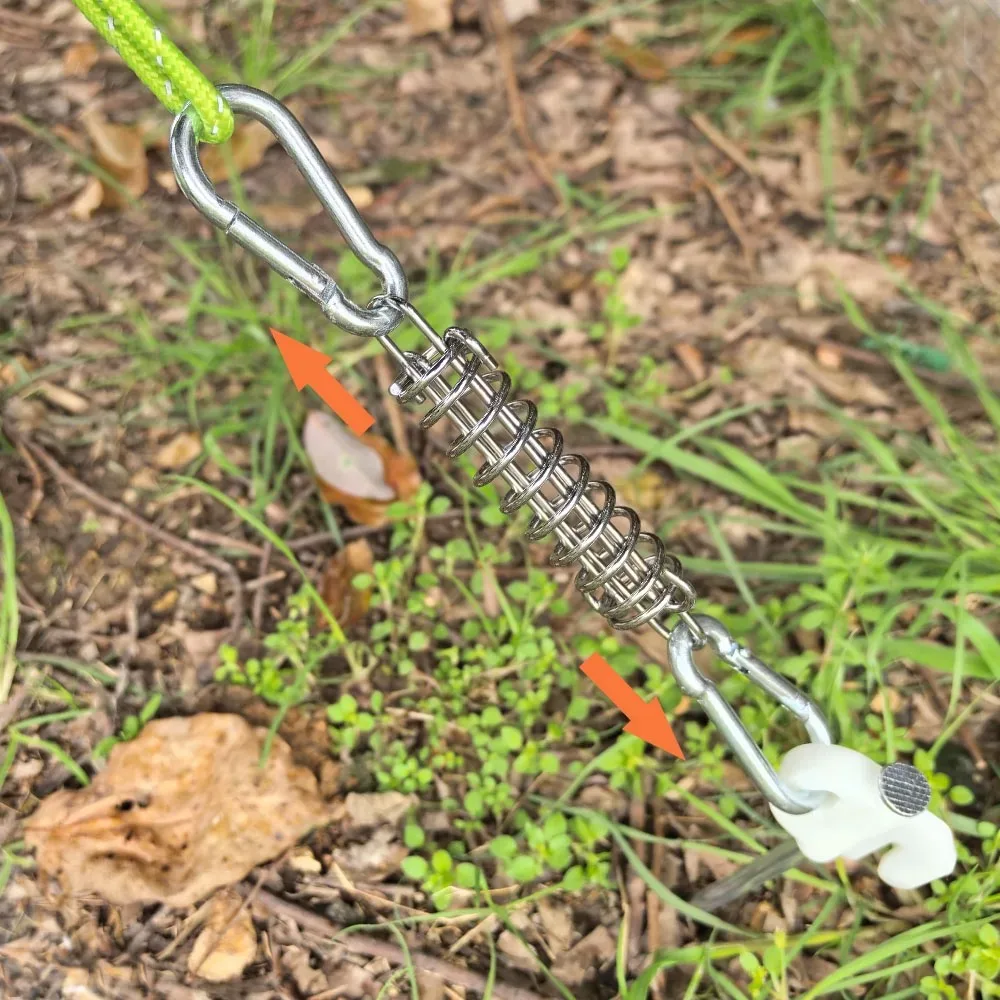 Tent Wind Rope Spring Buckle, Shelter Sunshade Trap Cloth Fixed Elastic Hook, High Strength Drawstring Buckle For Canopy Tent