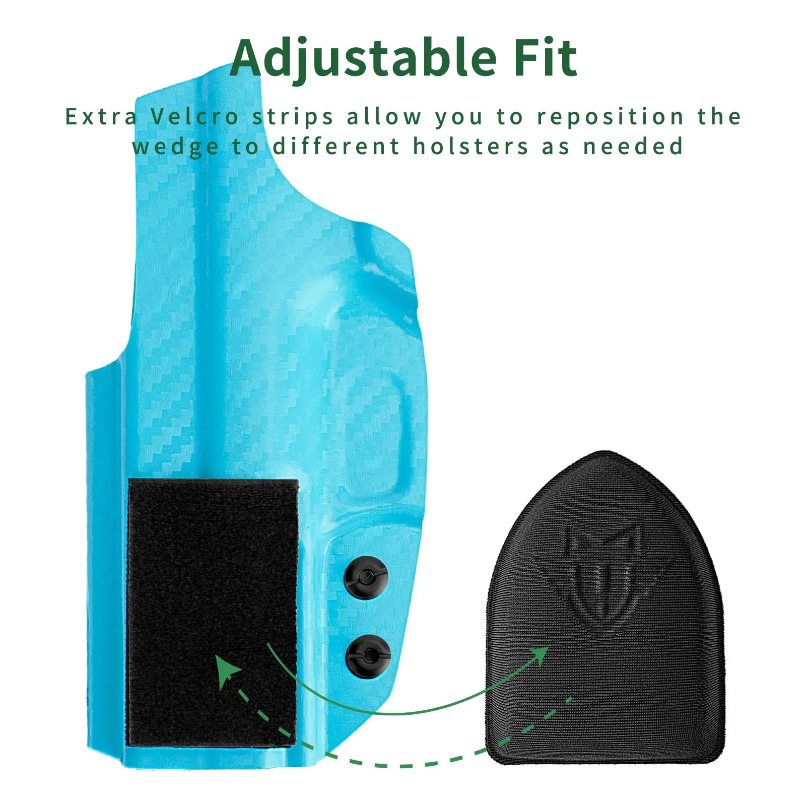Holster Wedge for Concealed Carry 1pc Adjustable Grip Reduction Anti Printing Design Memory Foam Pad Comfort