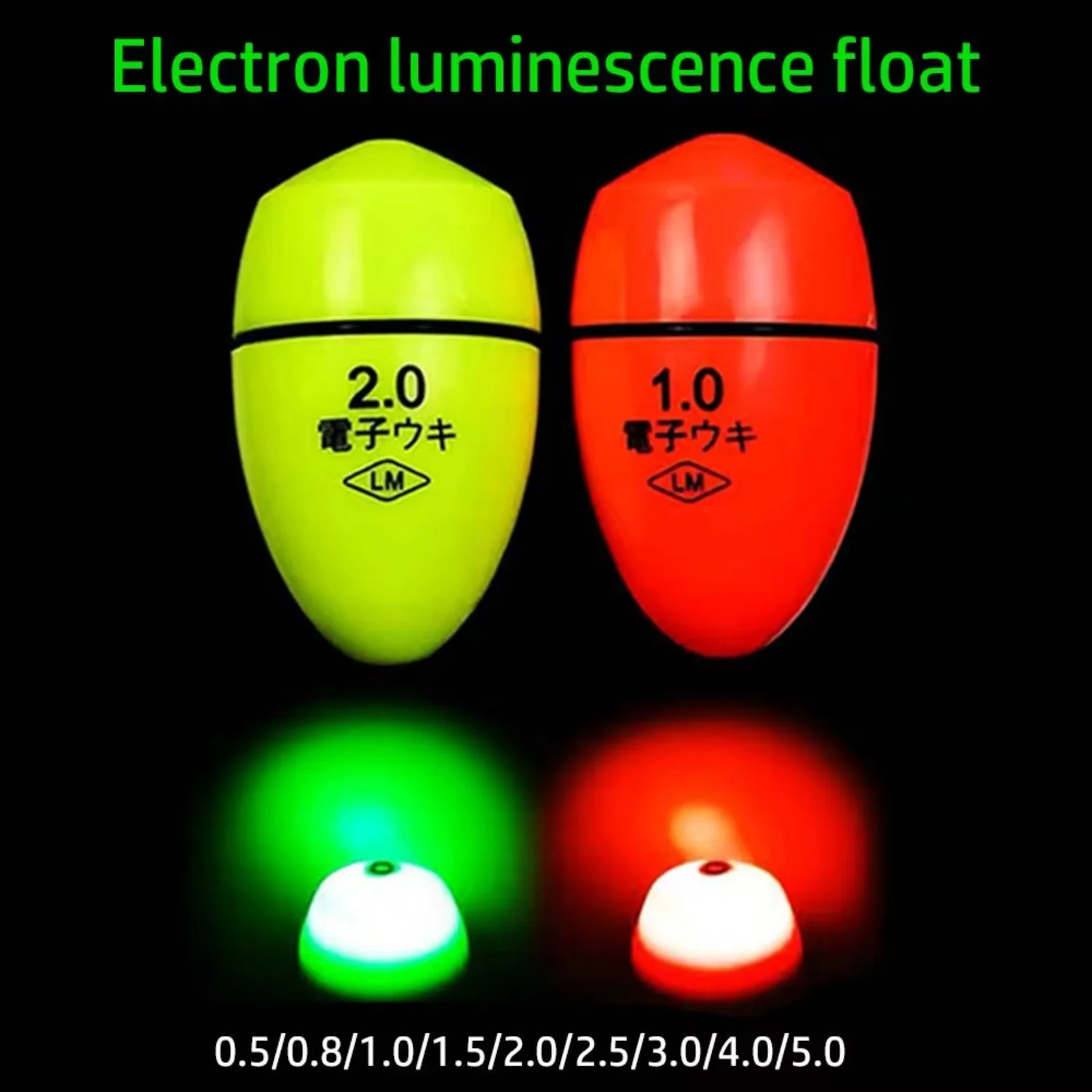 Electronic Floating Wave Rock Fishing Through Luminous Floating Float Electronic Bright Night Fishing Float