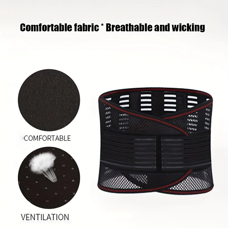 Waist Support Belt Breathable Adjustable Posture Corrector Lumbar Support Brace Herniated Disc Sciatica Pain Relief Waist Brace