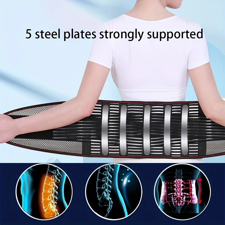 Waist Support Belt Breathable Adjustable Posture Corrector Lumbar Support Brace Herniated Disc Sciatica Pain Relief Waist Brace