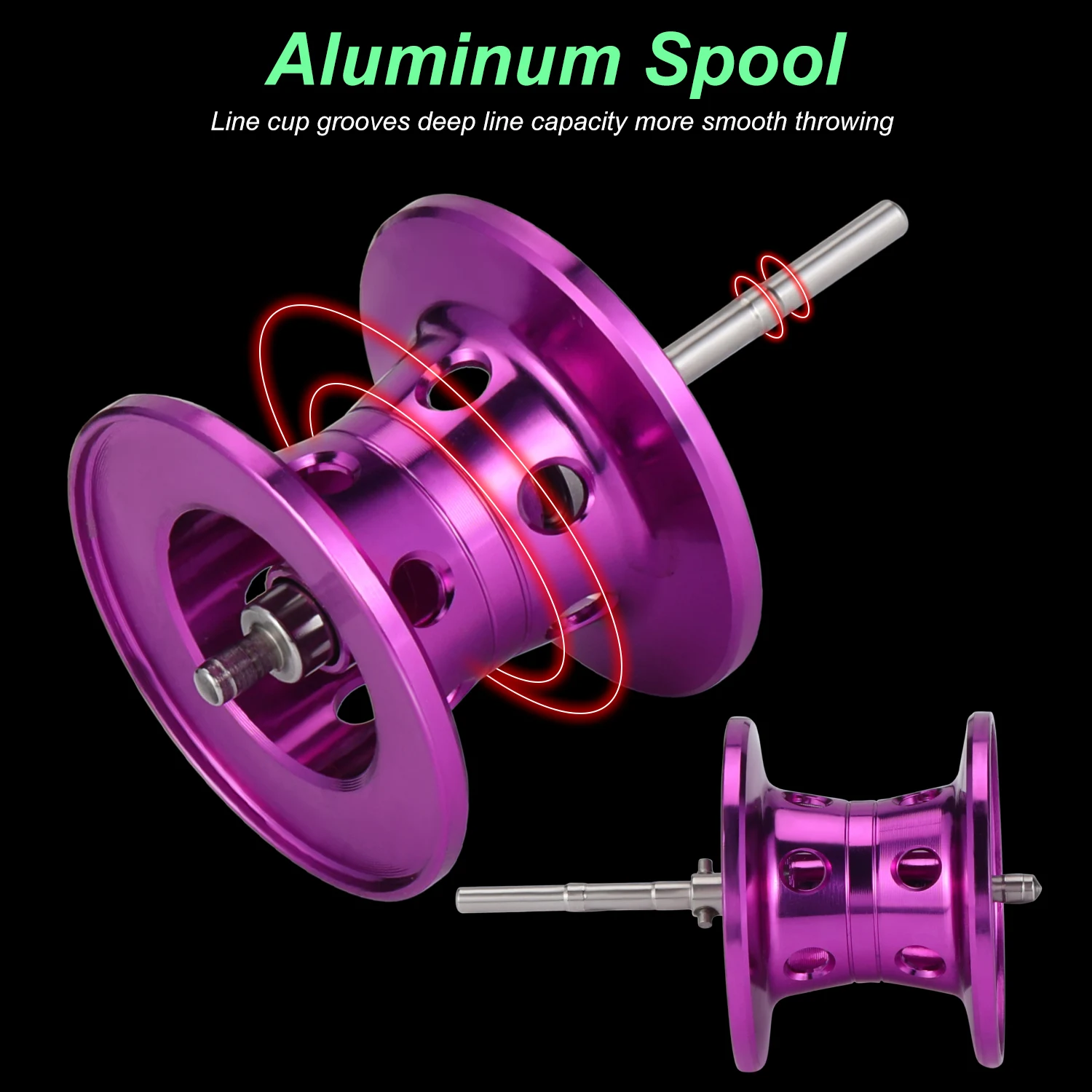 Sougayilang Baitcasting Reel Magnetic Braking System 7.2:1 Gear Ratio Aluminum Spool 8KG Max Drag Freshwater Fishing Coil