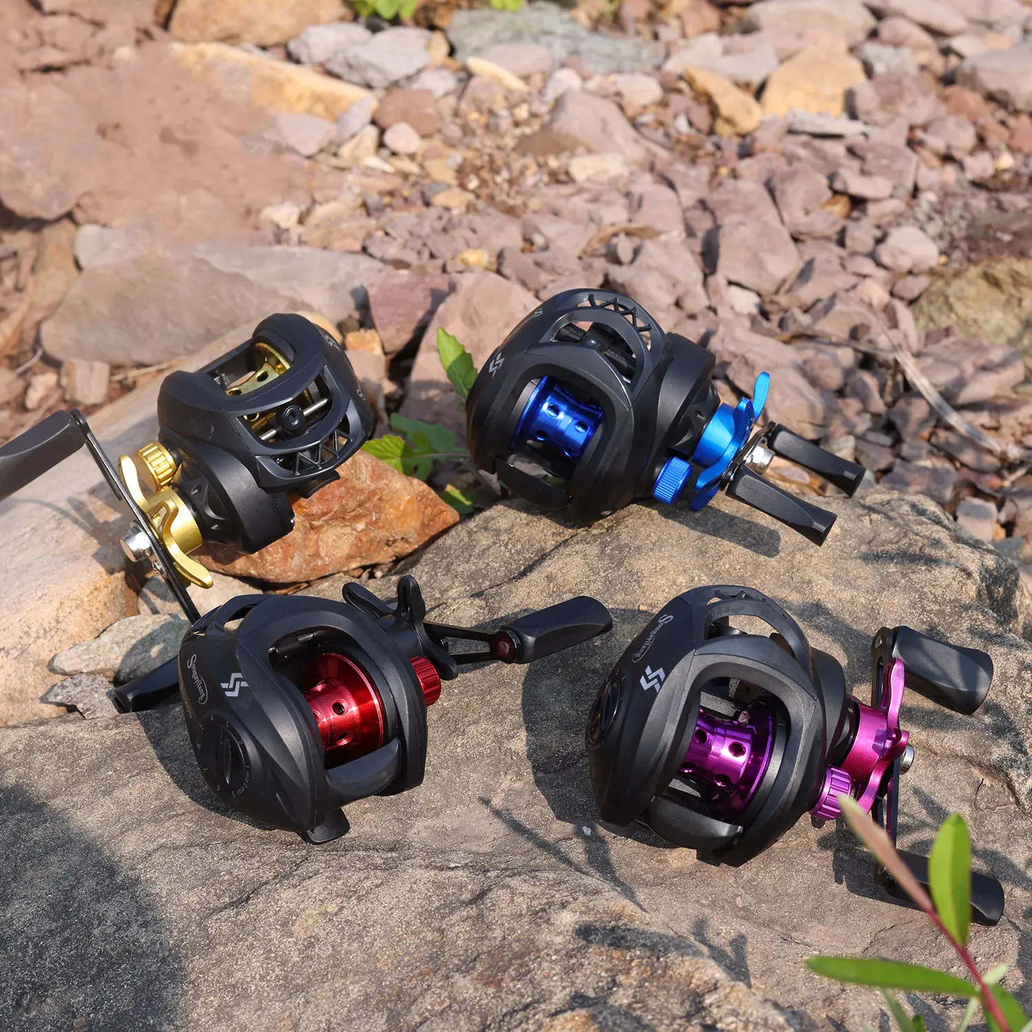 Sougayilang Baitcasting Reel Magnetic Braking System 7.2:1 Gear Ratio Aluminum Spool 8KG Max Drag Freshwater Fishing Coil