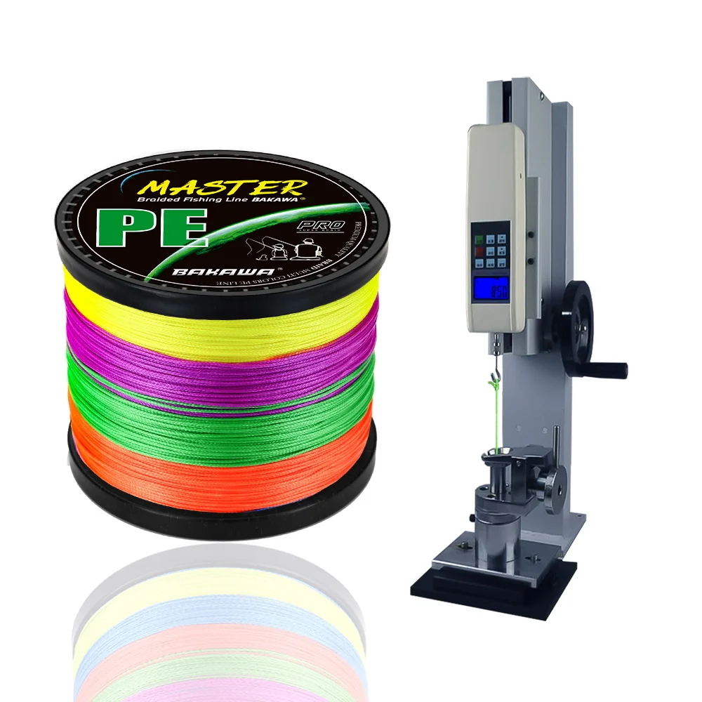 BAKAWA 4X Braided Fishing Line PE Fishing Wire 100M 300M 500M 1000M Abrasion Resistant Super Strong Multifilament Smooth Casting