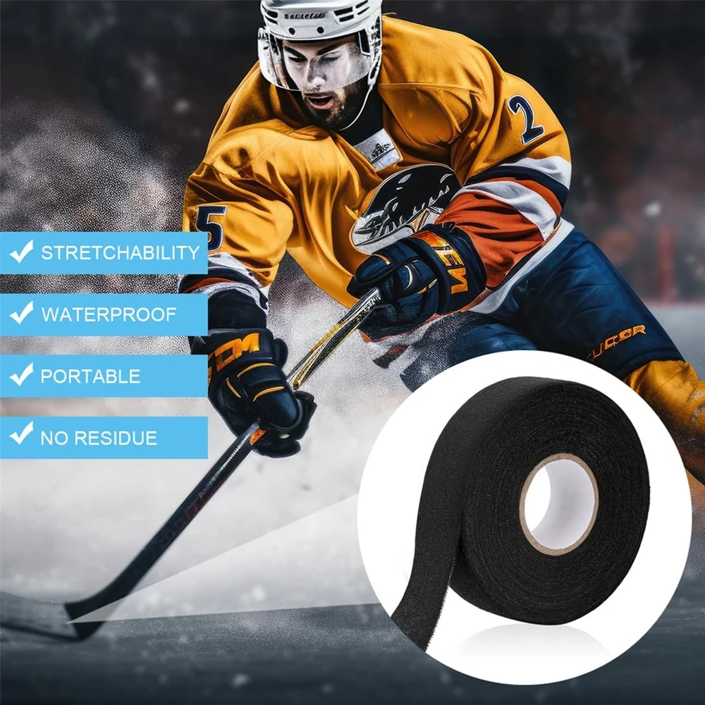 1PCS Premium Hockey Stick Tape, Strong Adhesive Goon Tape,Multipurpose Cloth Sports Tape for Grips, Tools and Athletic Equipment