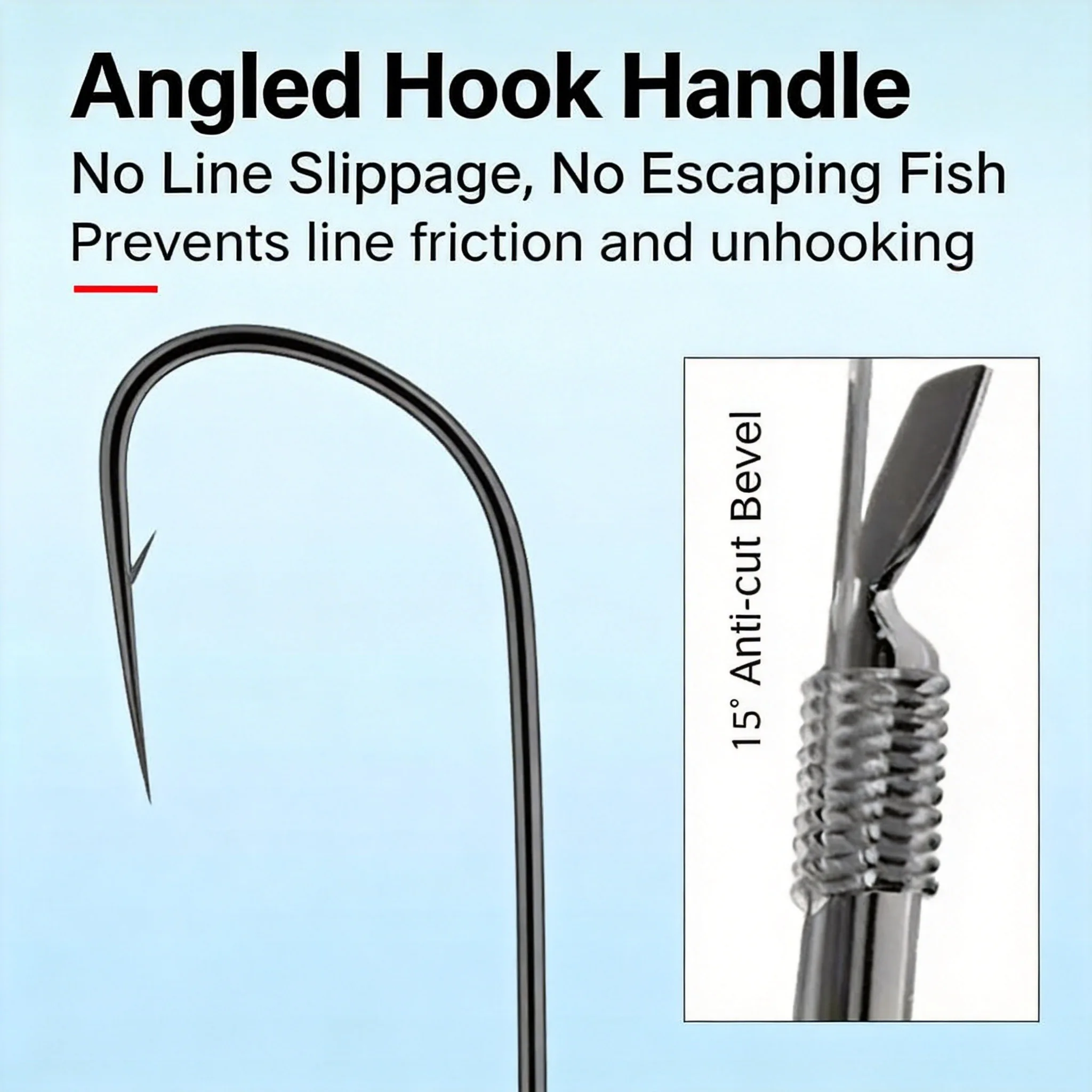 Wolf Tooth Fishing Hooks Competition Special Curved Shaped Hooks Designed for Slip Lip Catfish Suitable for Carp And Grassfish