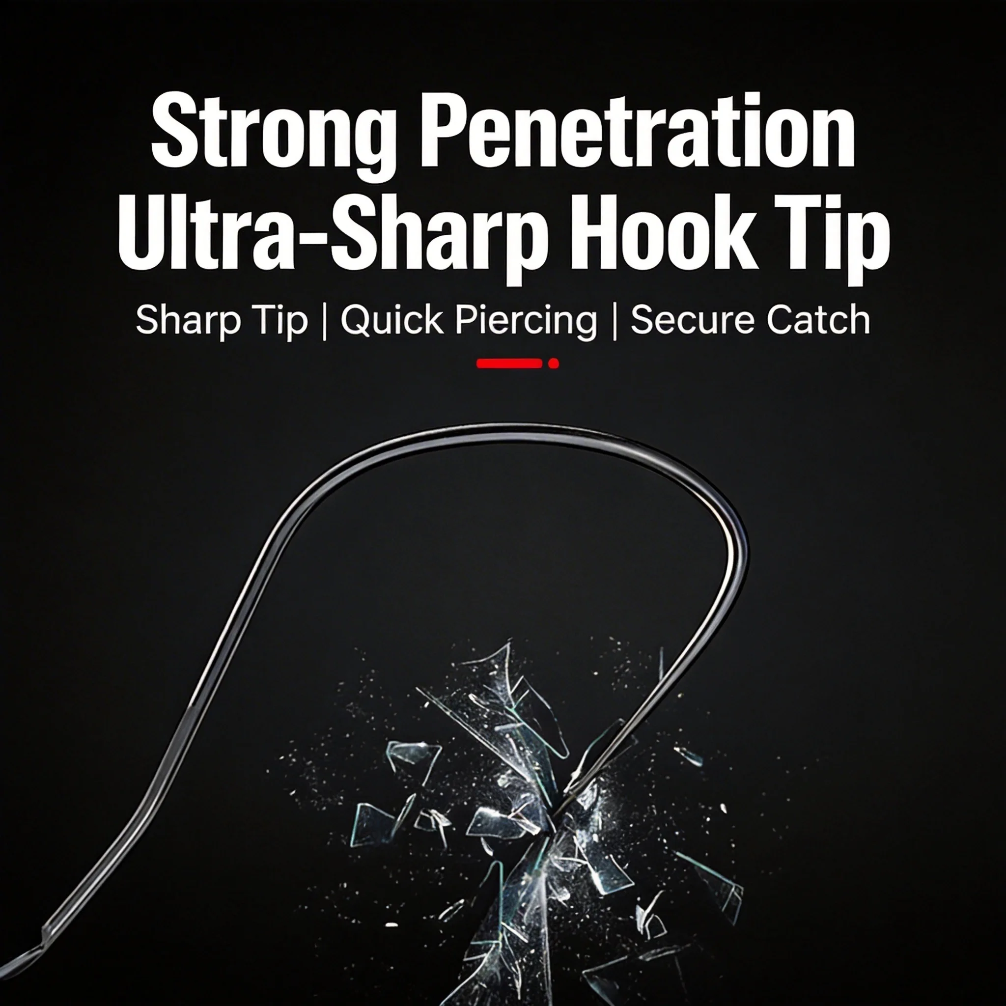 Wolf Tooth Fishing Hooks Competition Special Curved Shaped Hooks Designed for Slip Lip Catfish Suitable for Carp And Grassfish