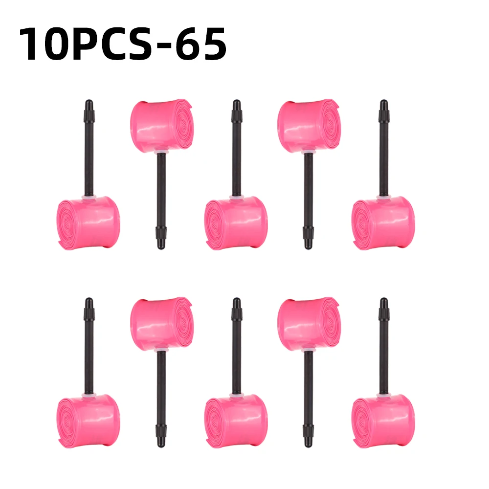 10Pcs Ultralight Bike TPU Inner Tube 700X23/25/28/32C Road Bicycle TPU Material Tire 45mm/65mm/85mm Length French Valve MTB