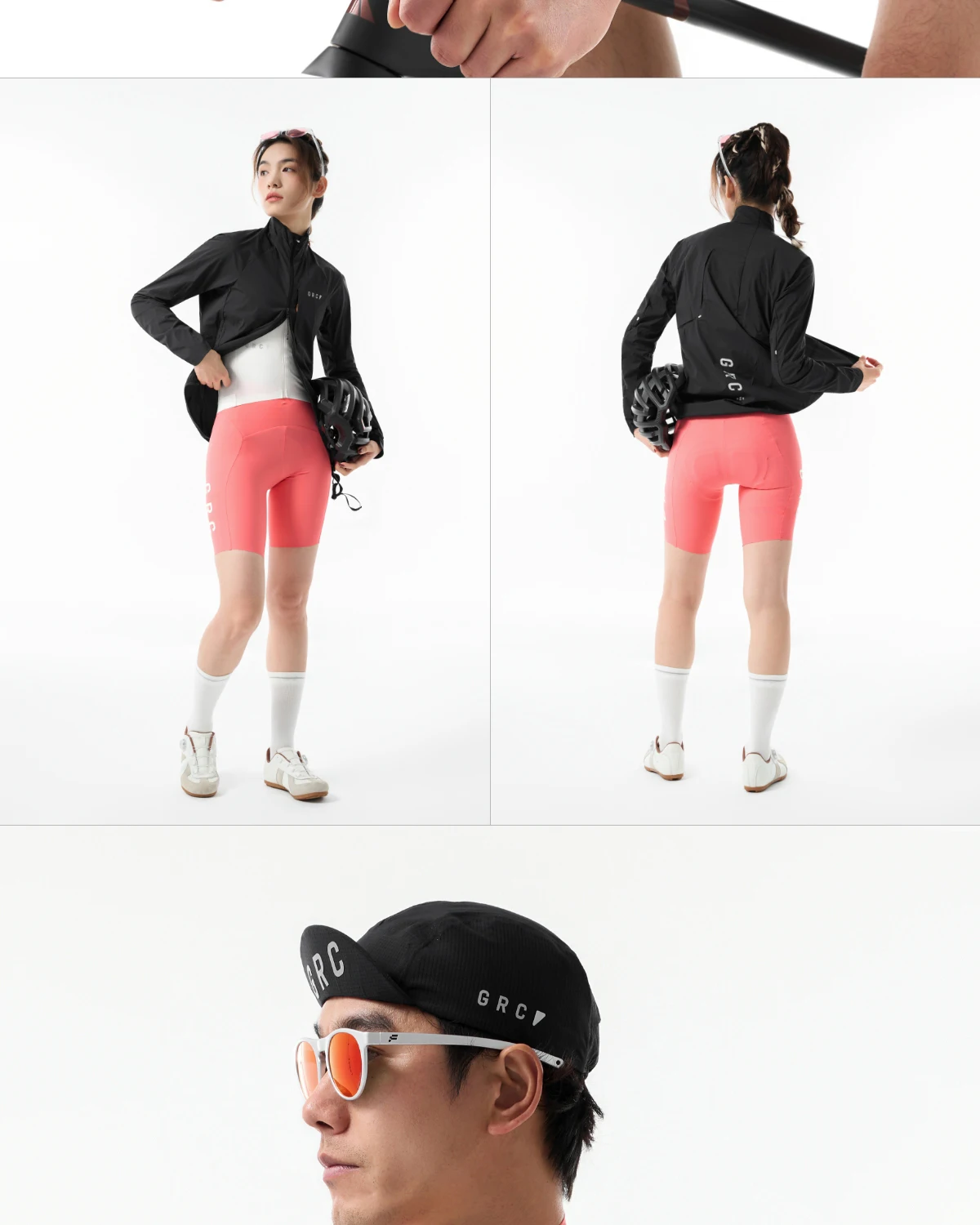 GRC Cycling Apparel Unisex Tech Wind Jacket Windproof Breathable for Outdoor Cycling