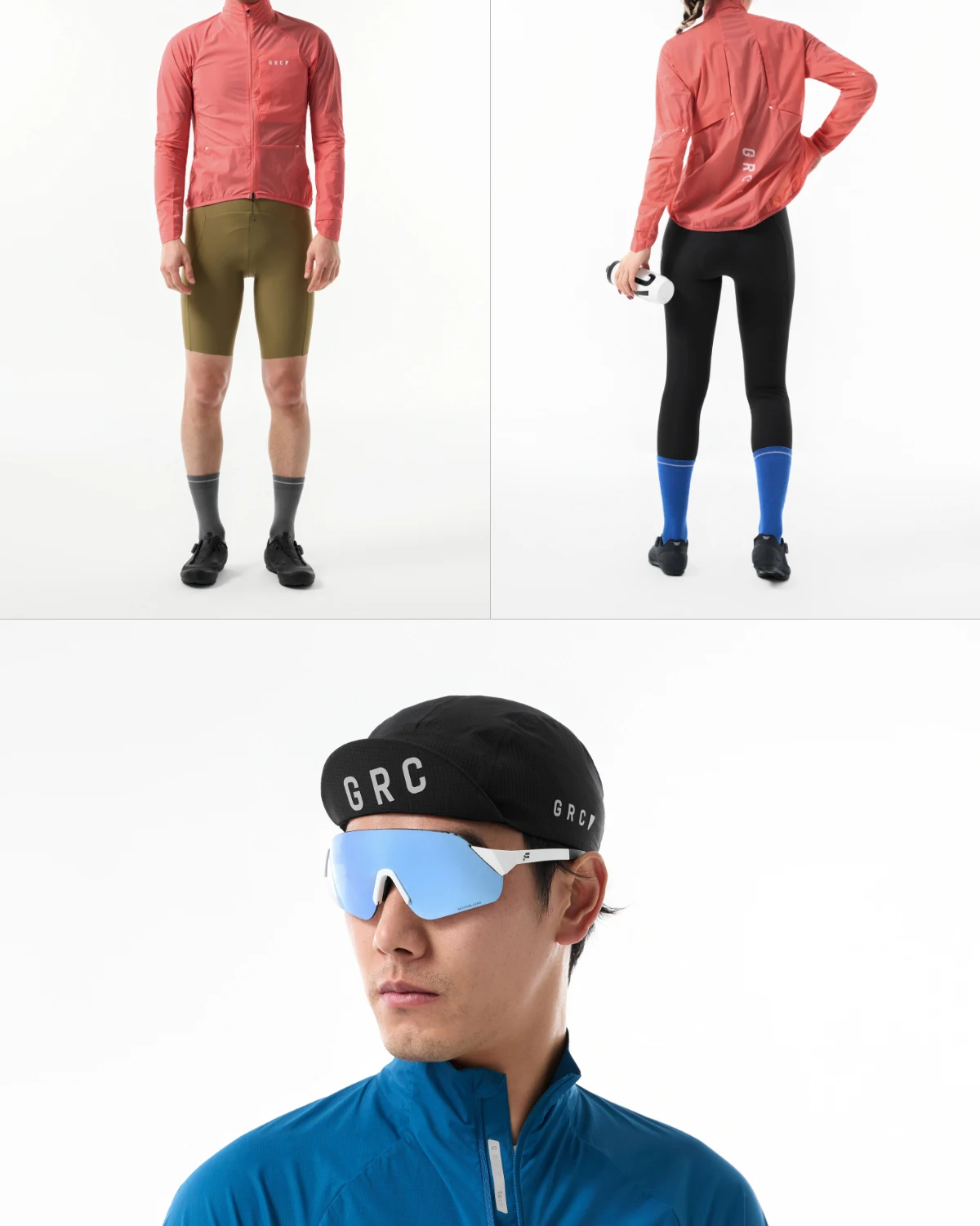 GRC Cycling Apparel Unisex Tech Wind Jacket Windproof Breathable for Outdoor Cycling
