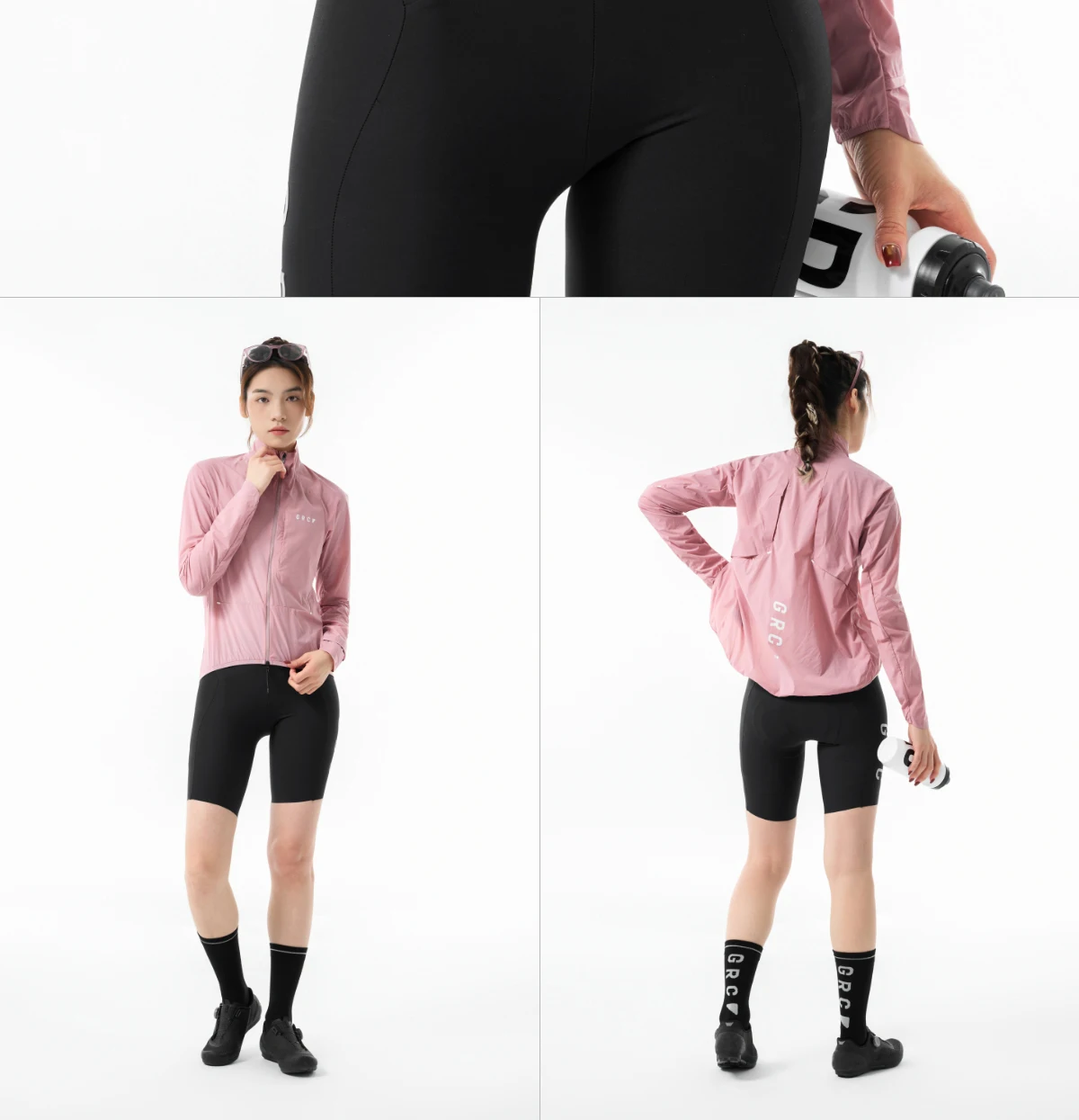 GRC Cycling Apparel Unisex Tech Wind Jacket Windproof Breathable for Outdoor Cycling