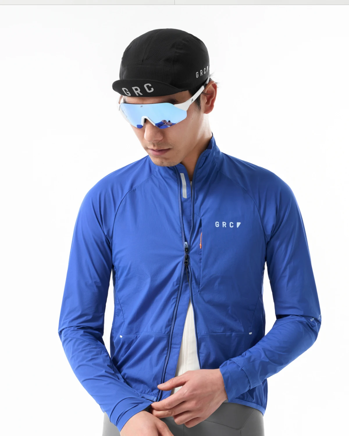 GRC Cycling Apparel Unisex Tech Wind Jacket Windproof Breathable for Outdoor Cycling