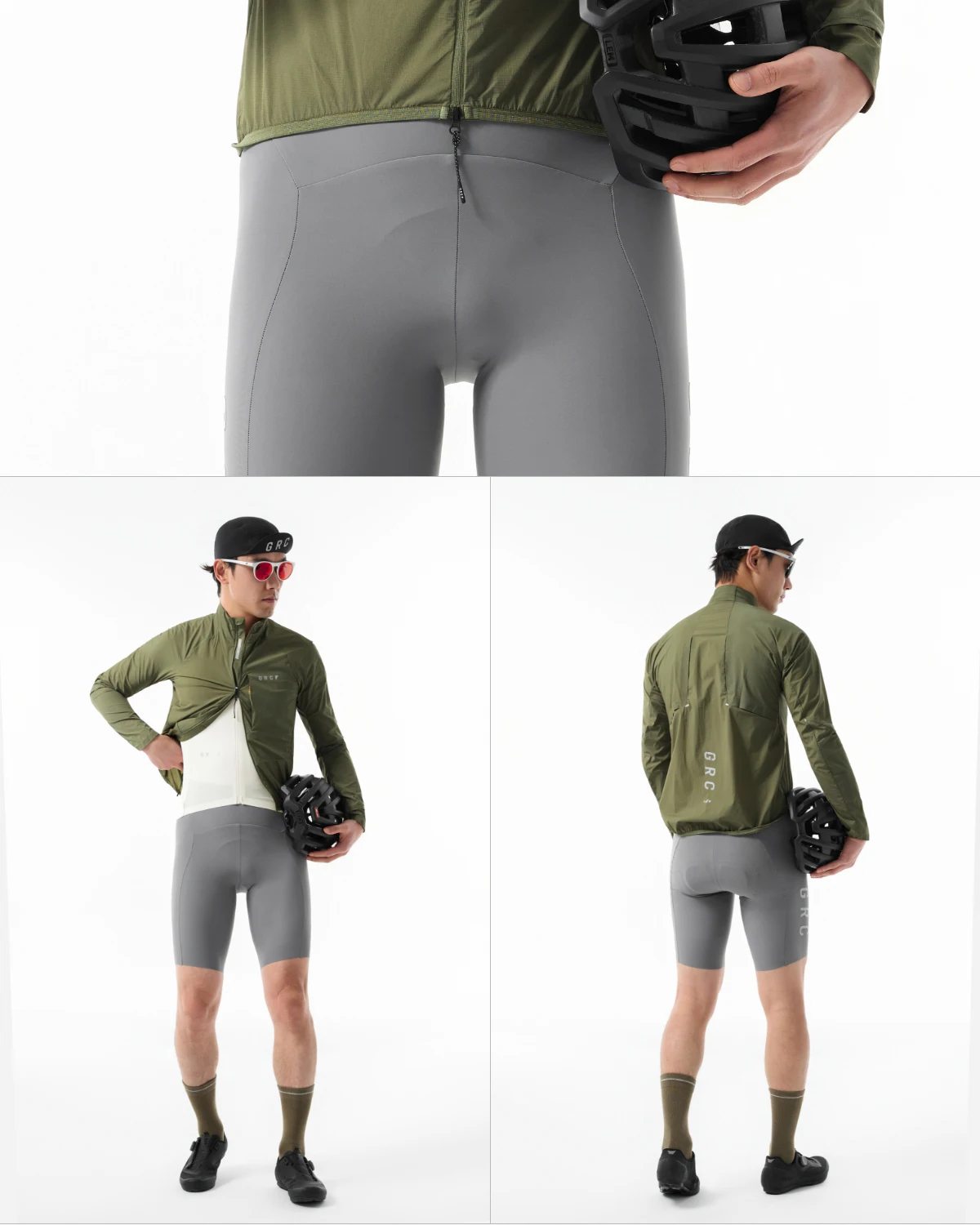 GRC Cycling Apparel Unisex Tech Wind Jacket Windproof Breathable for Outdoor Cycling