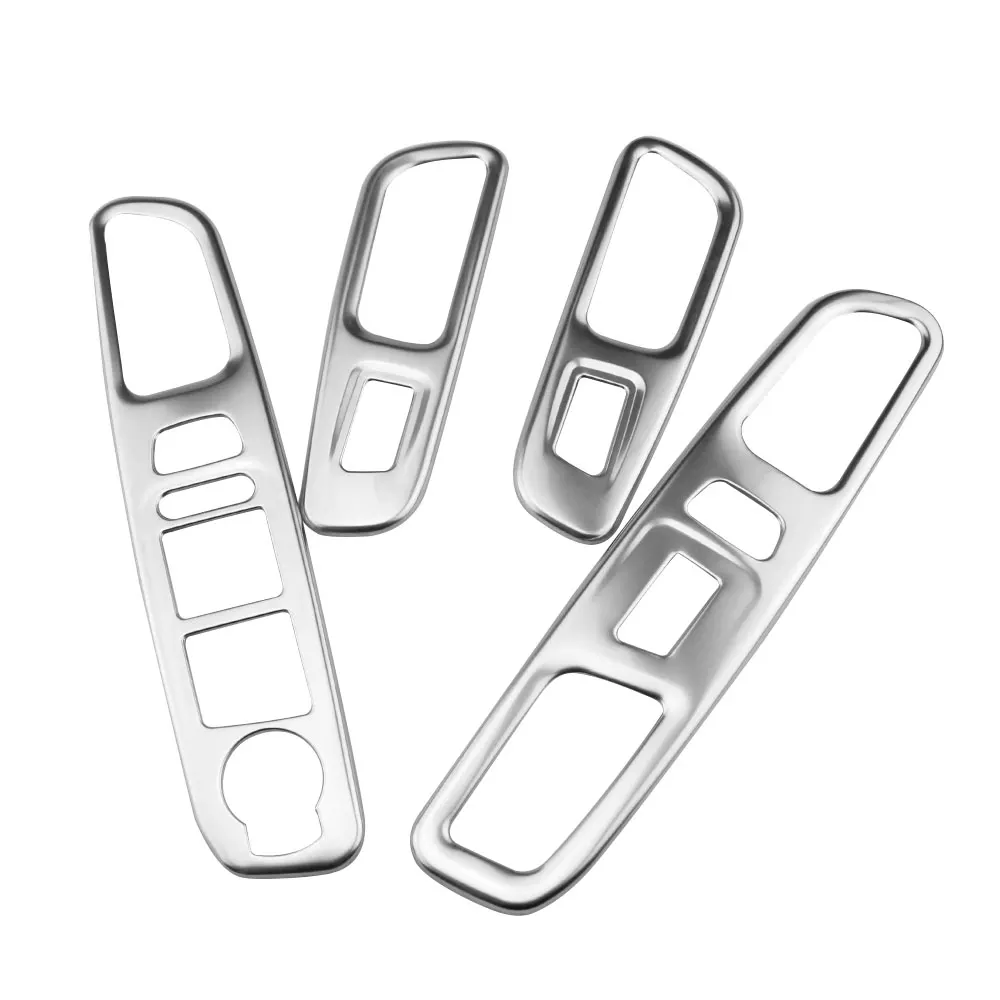 For Jeep Renegade 2015 2016 2017 2018 2019 2020 2021 2022 2023 ABS Car Window Glass Lift Switch Button Panel Trim Cover Stickers