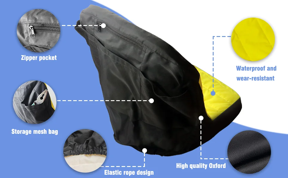 Waterproof Riding Lawn Mower Seat Cover Cushion LP92334 for John Deere Tractor Gator 300D Oxford Padded