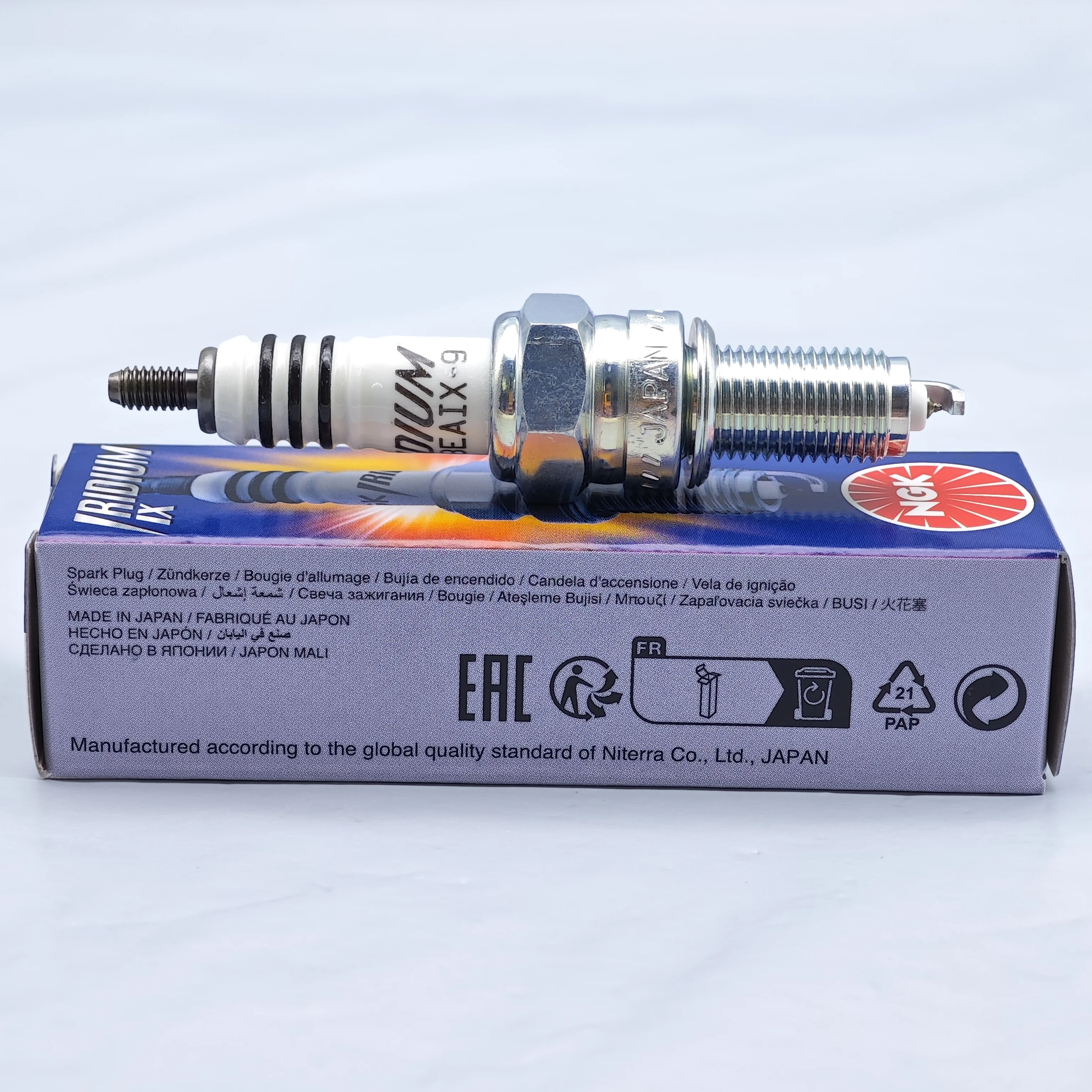 1pcs Original NGK Iridium Spark Plug CPR8EAIX-9 #96067 Upgrade CPR8EA-9 CPR8E