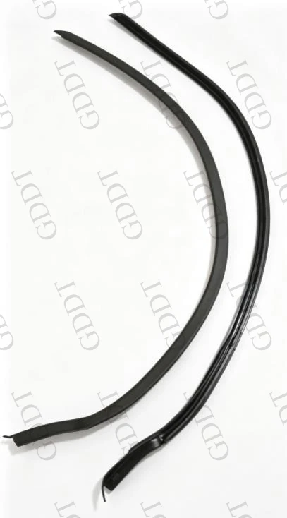 2 Pcs Front Outside Windshield Side Rubber for Ford Fiesta 2009-2014 Be8Z5403136A Protective Weatherstrip Outer Laminate 2010