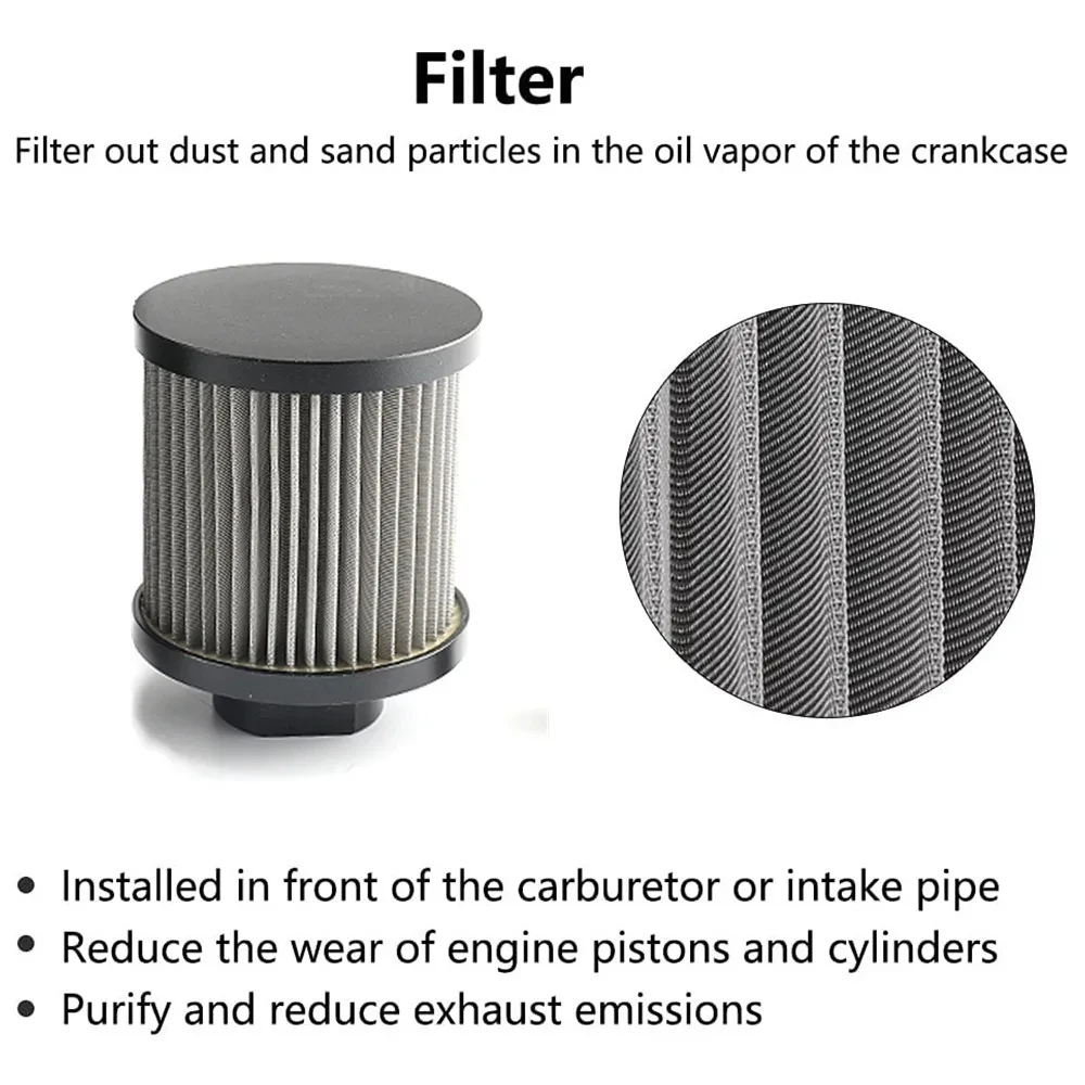 1L/2L Universal Car Aluminum Oil Catch Can Tank Baffled 10AN with Breather and Drain Tap Square Shape Reservoir Tank