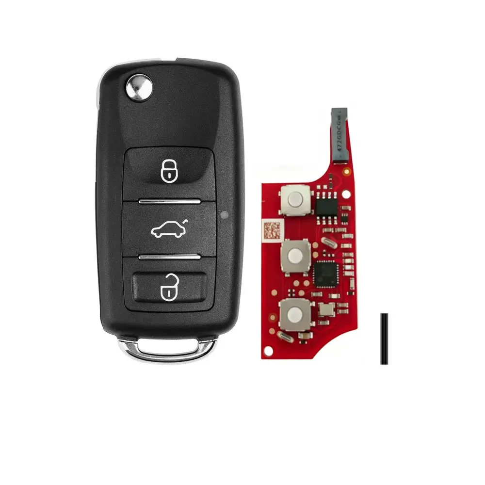 5pcs Xhorse XEB520EN Upgrade of XEB510EN B5 with XT27B Super Chip 3 Buttons Remote Key for Volkswagen Car Keys for VVDI Key Tool