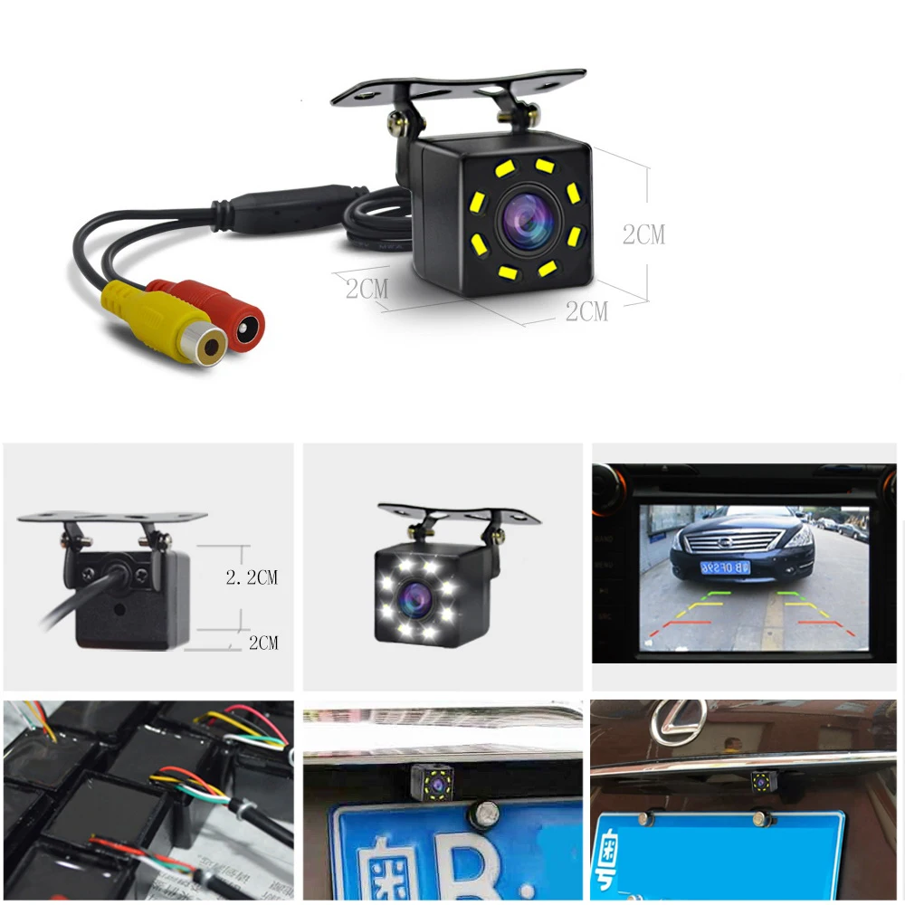 Easy Installation 4.3"5" Car Rear View Backup Camera LCD Monitor for Vehicle Van Night Vision Reverse Video Parking System