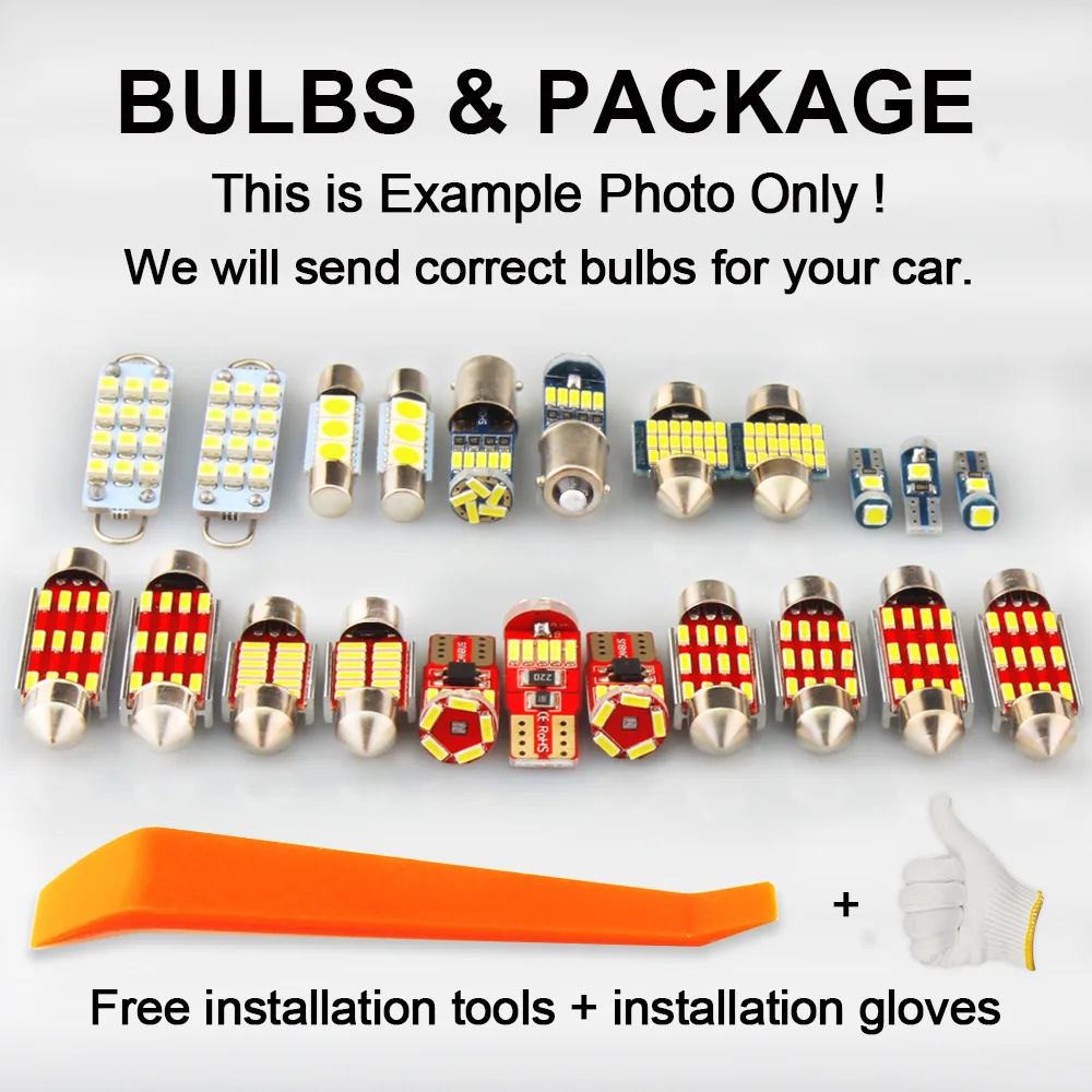 TPKE 13Pcs Accessories For Renault Koleos 2008-2010 2011 2012 2013 2014 2016 LED Bulb Interior Map Dome Trunk Light Kit Canbus