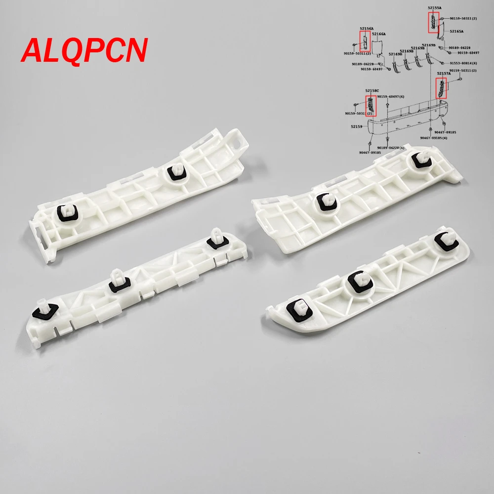for Toyota Hiace Kdh200 2005-2019 Rear Bumper Support Bracket Small and Big 52155-2615052156-26010 52157-26010 52158-26010