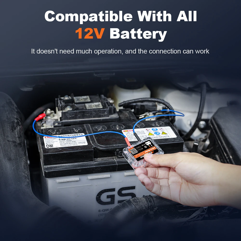 ANCEL BM200 12V Battery Monitor Car Battery Health Monitoring Battery Tester Wireless Bluetooth 4.2 For Android IOS APP