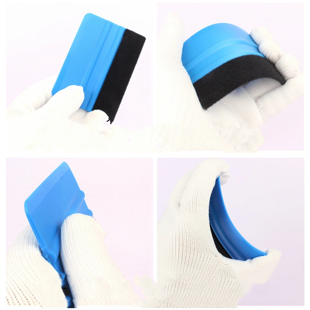 ALIWRAP 10pcs Vinyl Squeegee Applicator Felt Fabric Scraper for Vinyl Wrap Car Stickers Carbon Film Install Window Film Tinting