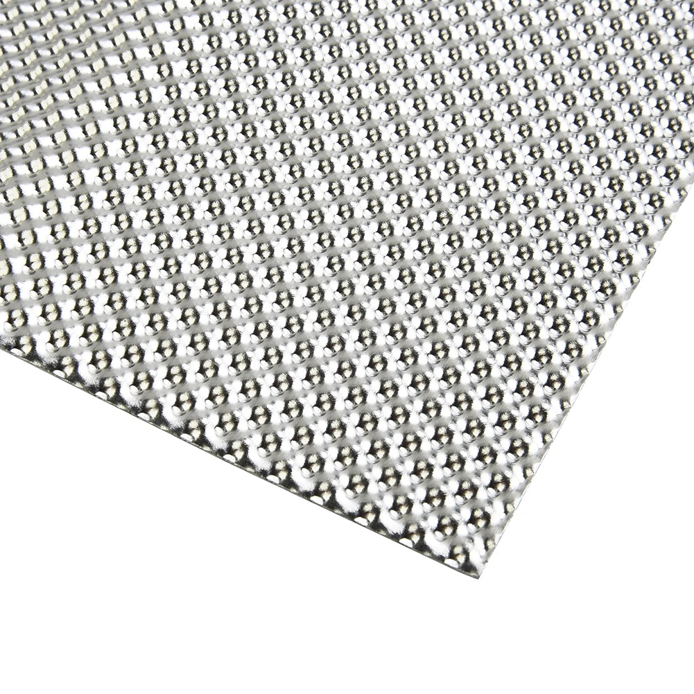 Easily Flexes 100% New Entering The Cabin Heat Shield Heat Shield Aluminum Embossed Exhausts Electrical Silver