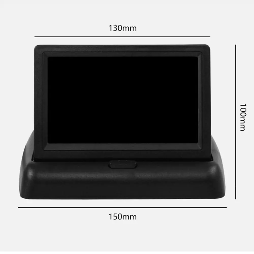 4.3TFT Car Monitor + Rear View Camera Waterproof EU European License Plate Frame Parktronic Reverse Night Vision Backup Camera