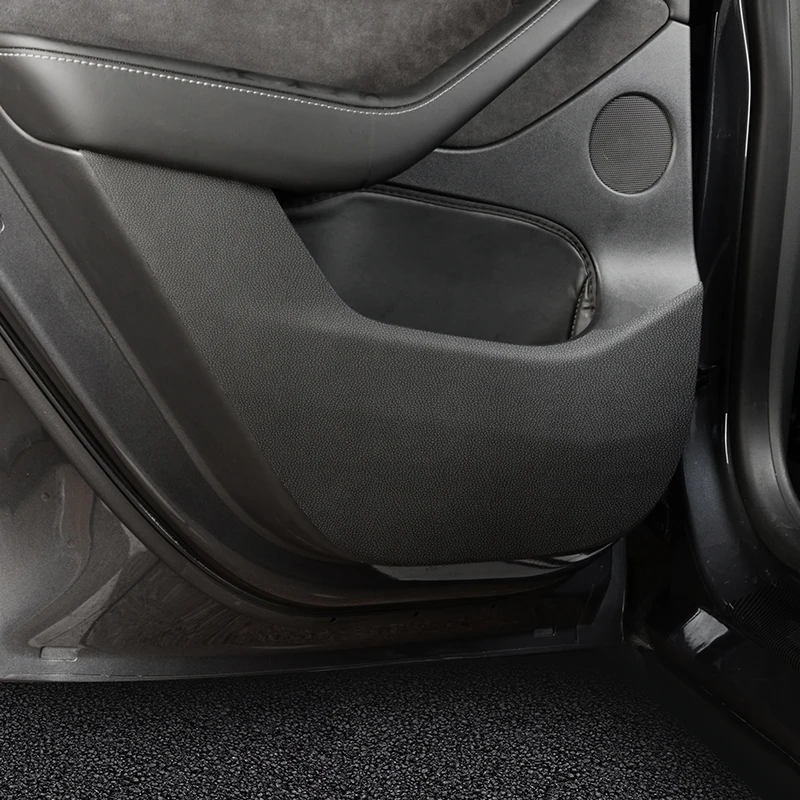 for Tesla Model 3/Y/6-Seater Model YL Car Door anti Kick Pad, Door Panel Protective Pad, anti Stepping and anti Dirt Pad