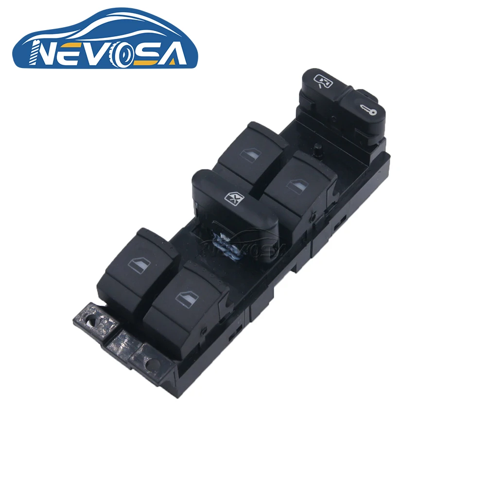 NEVOSA 7M3959857D For VW Sharan 2004 2005 2010 Seat Alhambra Electric Master Power Window Control Lifter Switch Car Glass Button