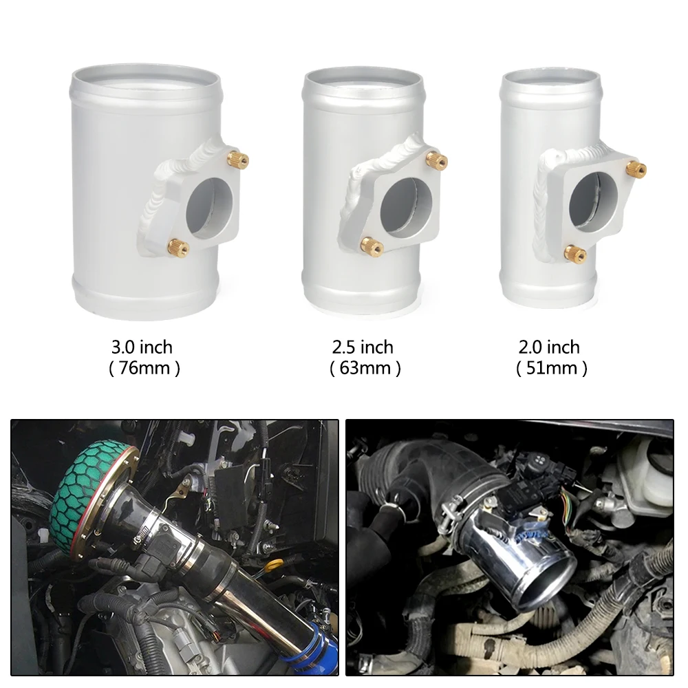 76mm/63mm/51mm Air Flow Sensor Adapter Intake Meter Mount Base Air Flow Adaptor For TOYOTA MAZDA 6 For SUBARU SUZUKI 2"/2.5"/3"