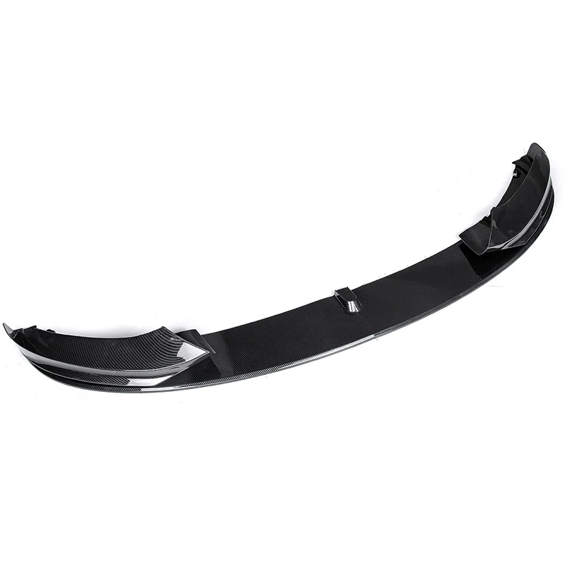For BMW 4 Series F32 F33 F36 420i 430i 420d M440i 2014-2020 4Pcs Front Bumper Lip ABS Glossy Black Or Carbon Fiber Look Spoiler