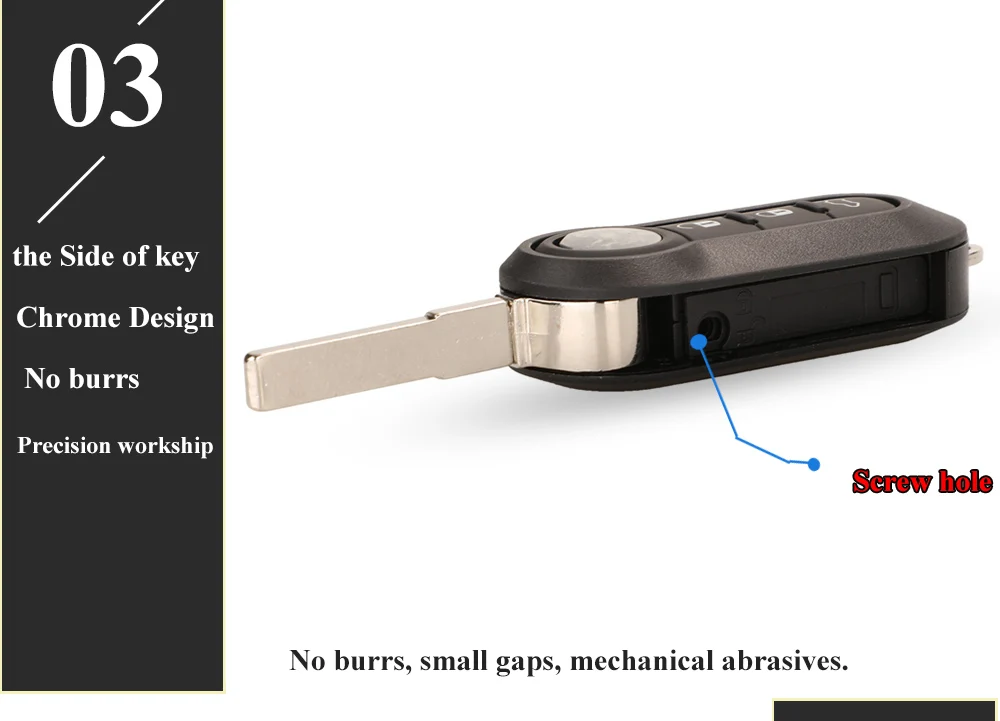 jingyuqin 2/3 Buttons 434Mhz ID46 Car Remote Key For Abarth 500 595 500 124 695 5CC Delphi/Marelli 71752289 6000628973