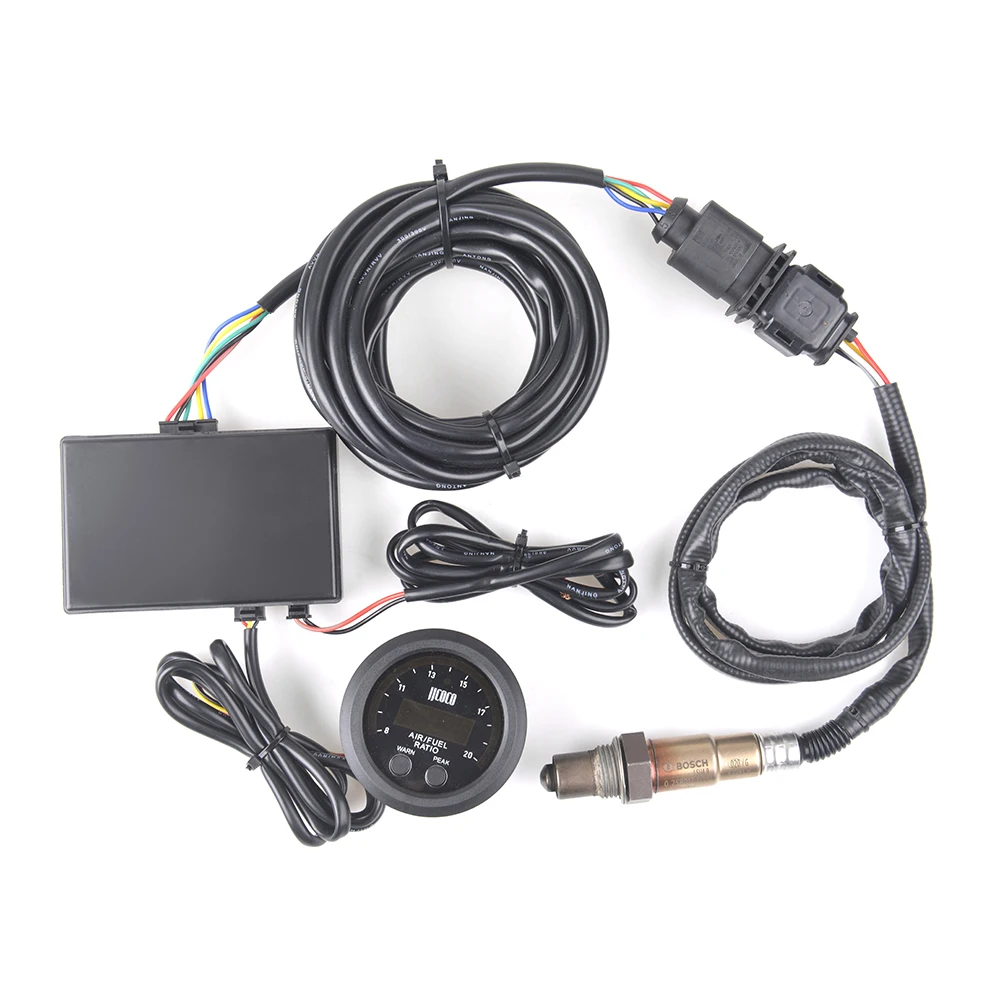 12V Wideband Air Fuel Ratio Gauge Afr Gauge Wideband Kit LED Digital Display With Wideband Sensor