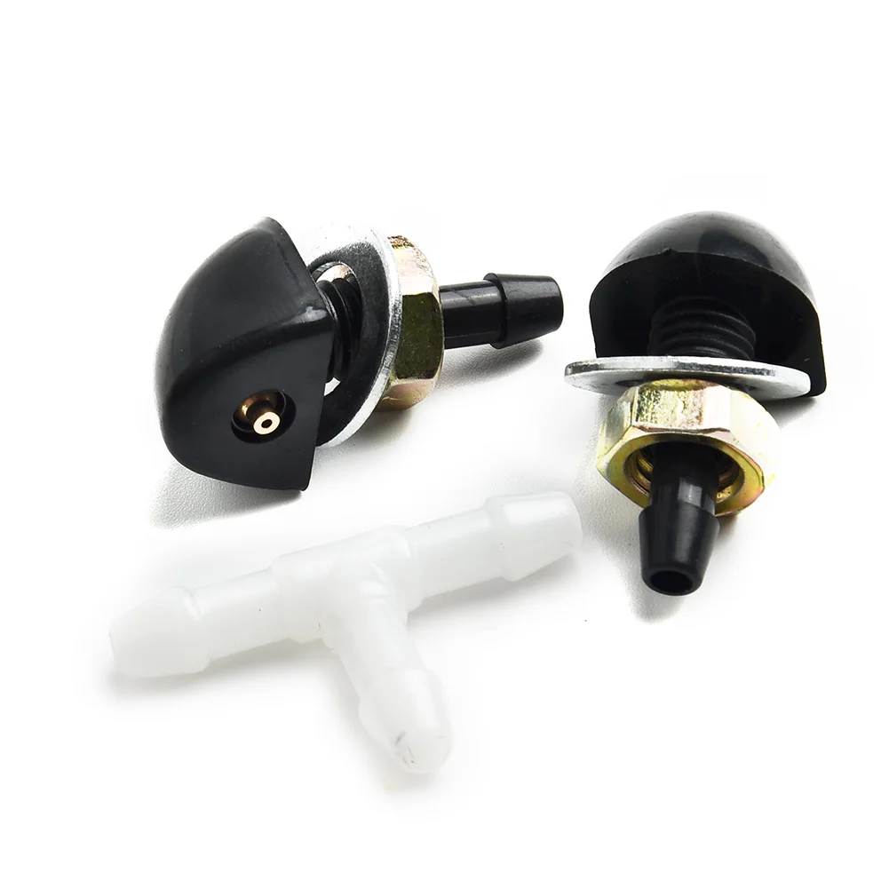 2Pin Car Windshield Washer Reservoir Bottle Tank W/12V Pump Hose Jet Universal Perfect Match For The Car