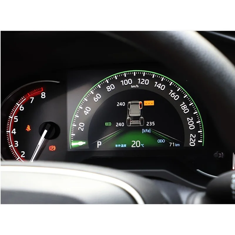 For Toyota Rav4 2019 2020 Xa50 Smart Car TPMS Tyre Pressure Monitoring System Digital LCD Dash Board Display Auto Security Alarm