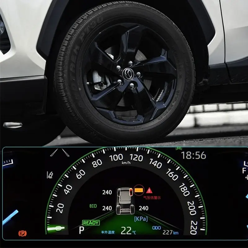 For Toyota Rav4 2019 2020 Xa50 Smart Car TPMS Tyre Pressure Monitoring System Digital LCD Dash Board Display Auto Security Alarm