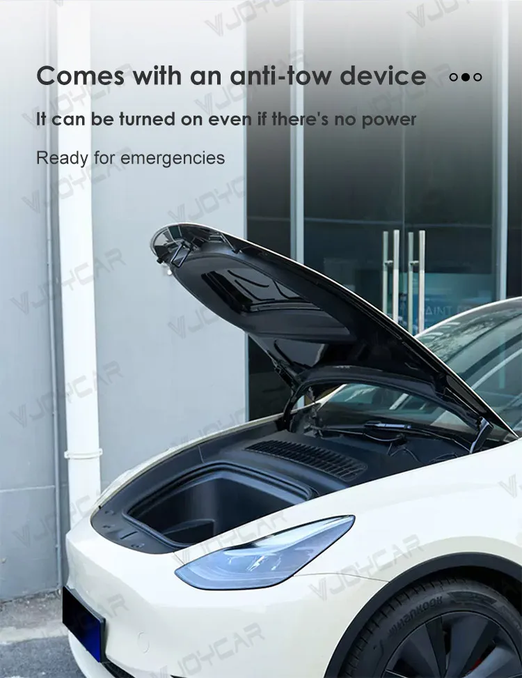 Front Trunk Electric Suction Lock for Tesla Frunk Soft Closing Model Y / Y Juniper / YL / X / S/ 3 Highland Frunk Auto Closer